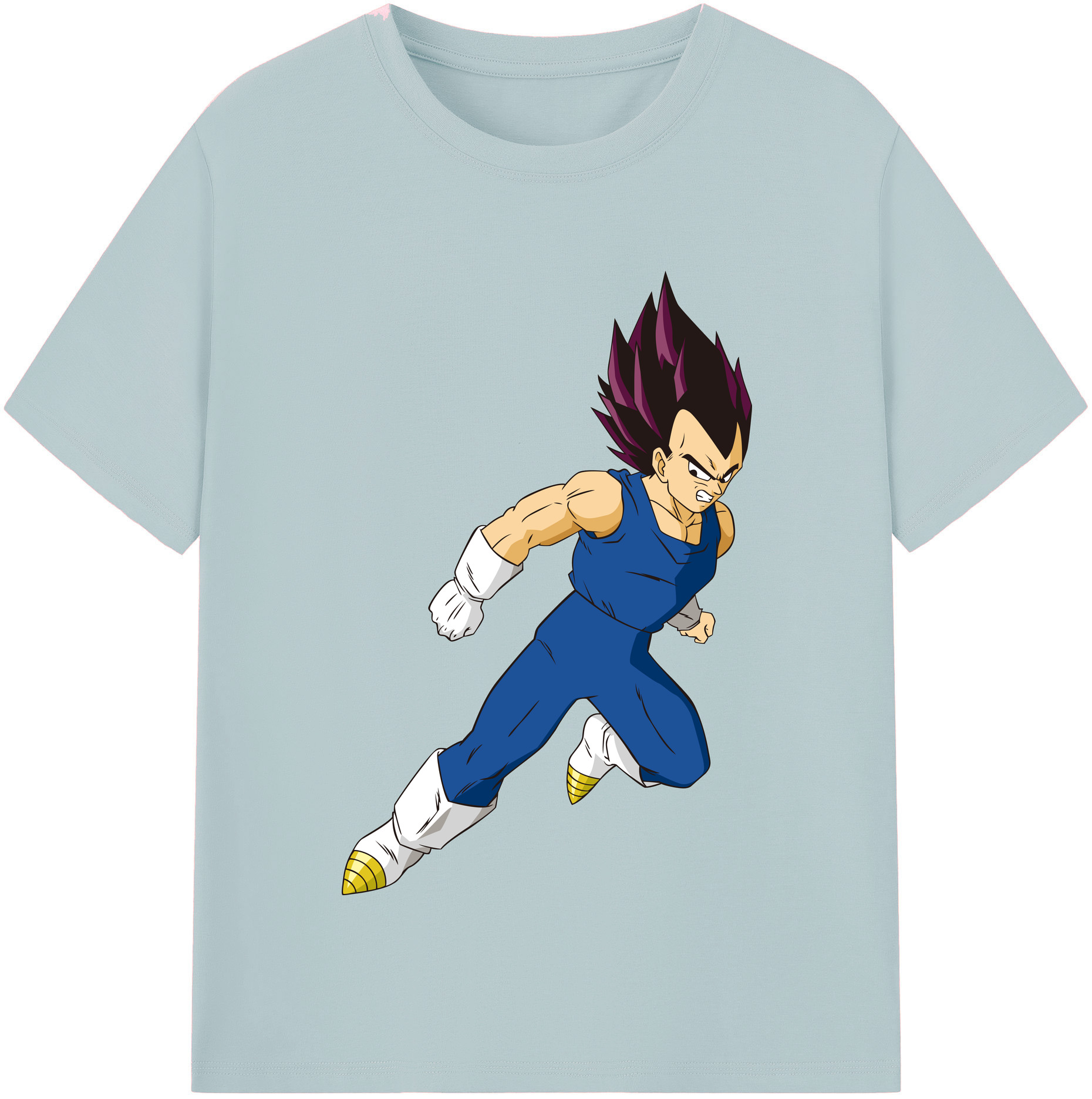 （画像用） ドラゴンボール ベジータ四世（Bejīta Yonsei）DRAGON BALL Vegeta IV 綿100％半袖Tシャツ（フロントプリント）